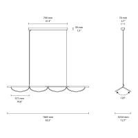 Flos Almendra Linear S4 suspension lamp