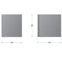 BEGA Compact Led Wall Lamp With Single or Double Light Emitting