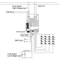 QLT RGBox435 250-500mA power supply 90W RGBW LED DALI DMX PUSH input