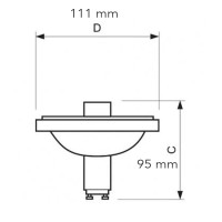 Philips Lamp MASTERColour CDM-R111 Elite GX8.5 35W 930 3000K 24°