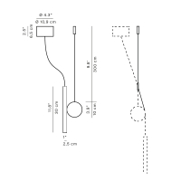 Luceplan  A05/2 only counterweight for doi lamp