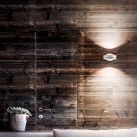 Lodes Nautilus Applique LED Wall Lamp Chrome Black