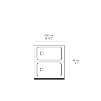 copy of Kartell Componibili Bio 3 elements container