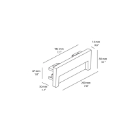 Wever & Ducrè Reto 2.0 rectangular led steplight