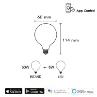 Daylight Lampadina Smart Wifi LED E27 6W 2700K 700 lm