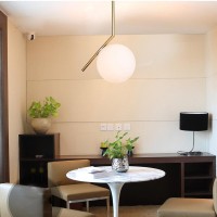 Flos IC S2 Suspension Lamp Blown Glass and Brass