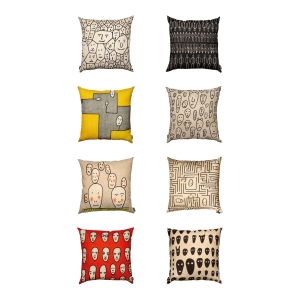 Qeeboo x Andrea Branzi Genetic Tales pillows