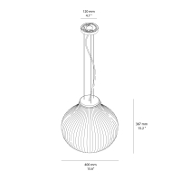 Faro Barcelona Isabelle lampada a sospensione