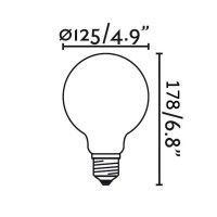 Bot Lighting Shot Lampadina Dimmerabile Globo 125 LED E27 7.5W