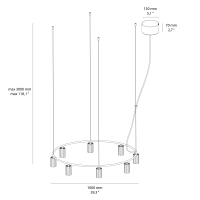 Pholc Donna Circle 100 suspension lamp