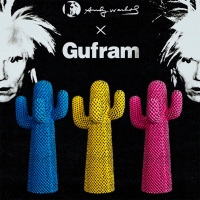 Gufram coat stand Andy's Cactus Limited Edition by Andy Warhol