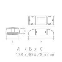Qlt Amplificatore Dimmer / CT / RGB 12-24V Ripetitore di linea Qlt Amplificatore Dimmer / CT / RGB 12-24V Ripetitore di linea