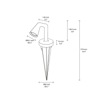 Flos Belvedere Spot Pick faretto per esterno