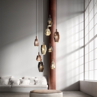 Penta Mom Glossy blown glass suspension lamp