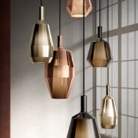 Penta Mom Glossy blown glass suspension lamp