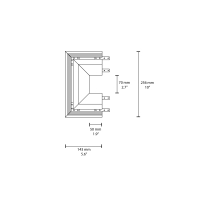 Flos Light Cut Mini end cap Channel 70/140