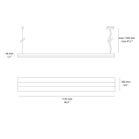 Artemide Chocolate bi-emission suspension lamp