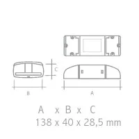 Dimmer QLT LED Dali Dimmerabile 144-288W per Striscia LED Dimmer QLT LED Dali Dimmerabile 144-288W per Striscia LED