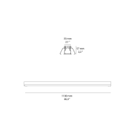 Artemide A.39 profilo trim led da incasso