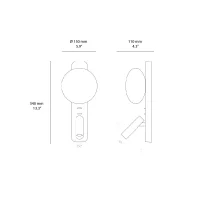 Astro Lighting Zeppo Reader lampada da parete Astro Lighting Zeppo Reader lampada da parete