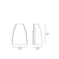 Artemide Molla lampada bi-emissione da parete per esterno