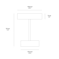 Ideal Lux Toffee battery outdoor table lamp Ideal Lux Toffee battery outdoor table lamp