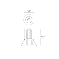 Cini&Nils Meno Pro recessed spotlight