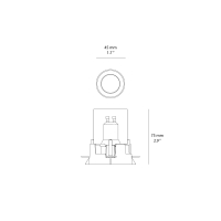 Cini&Nils Meno GU10 Trimless recessed spotlight