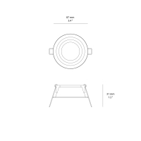 Cini&Nils Indice Tondo GU10 recessed spotlight