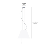 Luceplan Body for Lady Costanza suspension lamp