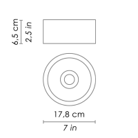 Ai Lati Lights Eclipse Bianco LED 14+14W 3000K Faretto Da