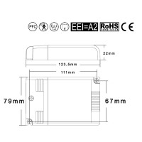 TCI MBQ 242/2 Electronic Ballast Multilamp 2x Fluorescent Lamps