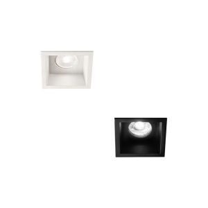 Isyluce Simplie square recessed spotlight GU10