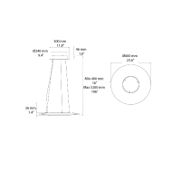 DCW Iris Horizontal suspension lamp