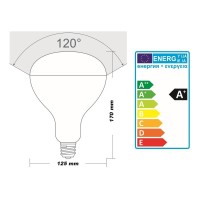 Daylight Italia Frosted Bulb Lamp R125 LED E27 11W 2700K 1005