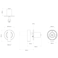 Astro Lighting Enna Recessed Switched LED Wall Lamp Adjustable