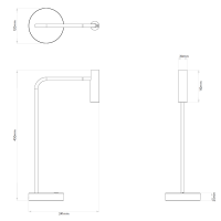 Astro Lighting Enna Desk LED Lampada da Tavolo Orientabile Con