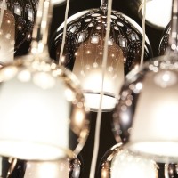 Penta Glo Mini Iconic Sphere Suspension Lamp in Glass