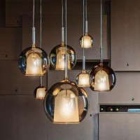 Penta Glo Mini Iconic Sphere Suspension Lamp in Glass