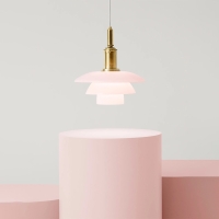 Louis Poulsen PH 3/3 Suspension schermo intermedio Pale Rose