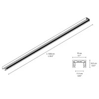 copy of Flos ZERO TRACK Surface Mounted Track for Ceiling or Wall Installation copy of Flos ZERO TRACK Surface Mounted Track for Ceiling or Wall Installation