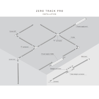 Flos ZERO TRACK PRO profilo a superficie 24V