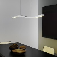 Fontana Arte Serpentine LED 23W White Suspension Lamp With