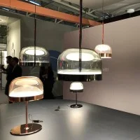 Fontana Arte Equatore LED Glass Table Lamp By Gabriele and Fontana Arte Equatore LED Glass Table Lamp By Gabriele and