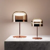 Fontana Arte Equatore LED Glass Table Lamp By Gabriele and Fontana Arte Equatore LED Glass Table Lamp By Gabriele and