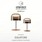Fontana Arte Equatore LED Glass Floor Lamp By Gabriele and