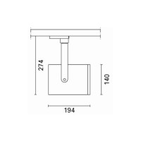 iGuzzini M931.004 Front Light Spotlight Track Black Metal