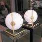 Flos IC T2 Table Lamp E27 in Opal Glass and Brushed Brass By