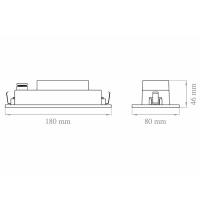 Lampo Recessed Lamp Rectangular LED Step Light 5W For Standard