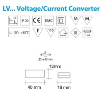 Qlt LVX 350mA LED Constant Voltage Converter 12V-24V To